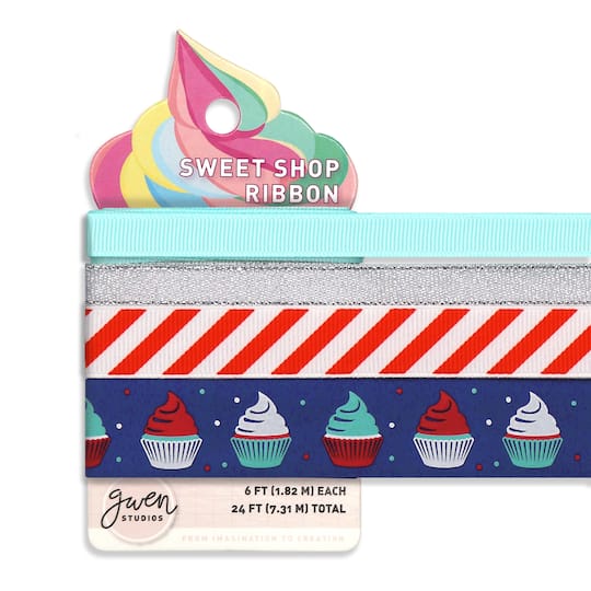 Gwen Studios Cupcakes Printed Ribbon Pack